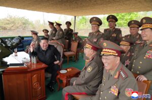 Firing Contest of Mortarmen under KPA Large Combined Units Held to Mark Significant April 25 2 003