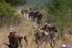 Firing Contest of Mortarmen under KPA Large Combined Units Held to Mark Significant April 25 2 005