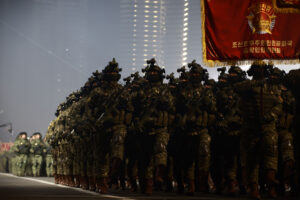 조선로동당 제9차대회기념 열병식 성대히 거행