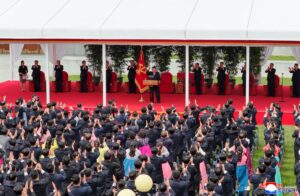 Respected Comrade Kim Jong Un Pays Congratulatory Visit to Central Cadres Training School of WPK on Its 80th Founding Anniversary 2 004