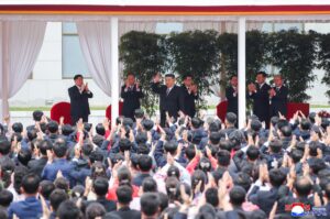Respected Comrade Kim Jong Un Pays Congratulatory Visit to Central Cadres Training School of WPK on Its 80th Founding Anniversary 2 009