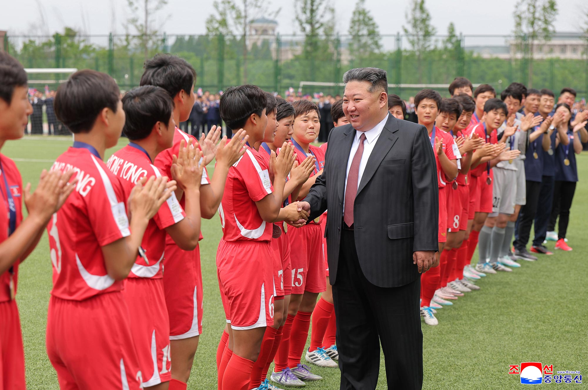 Respected Comrade Kim Jong Un Pays Congratulatory Visit to Central Cadres Training School of WPK on Its 80th Founding Anniversary 2 015