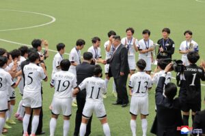 Respected Comrade Kim Jong Un Pays Congratulatory Visit to Central Cadres Training School of WPK on Its 80th Founding Anniversary 2 017