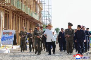 Respected Comrade Kim Jong Un Inspects Sinuiju Combined Greenhouse Farm 2 020