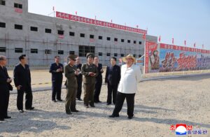 Respected Comrade Kim Jong Un Inspects Sinuiju Combined Greenhouse Farm 2 022