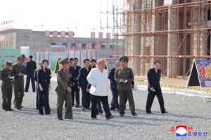 Respected Comrade Kim Jong Un Inspects Sinuiju Combined Greenhouse Farm 2 025