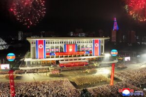 Ceremonial Parade of Columns Symbolic of Units Fought in Fatherland Liberation War Marks 73rd Anniversary of Its Victory 2 003